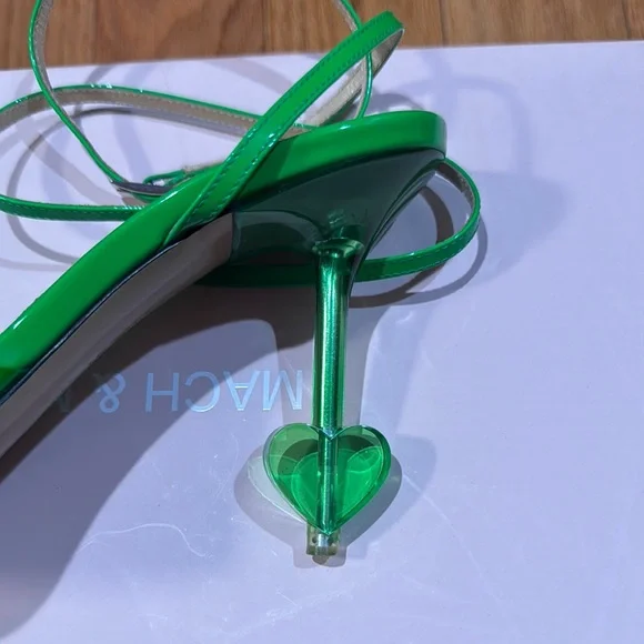 MACH & MACH
Heart Embellished Square Toe Sandals - Picture 3 of 5